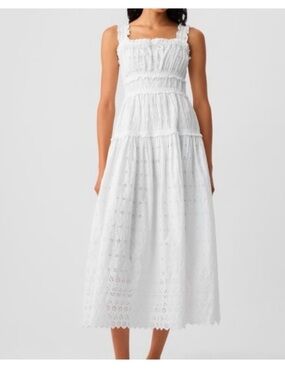 gap doen gingham maxi dress Gingham Smocked Drop-Waist Maxi Dress